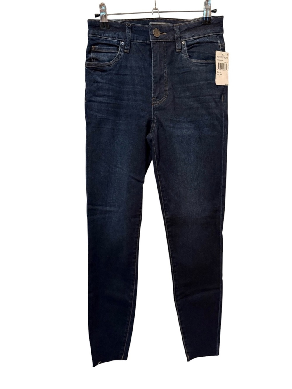 Kut from the Kloth High Rise Dark Blue Ankle Skinny Jeans